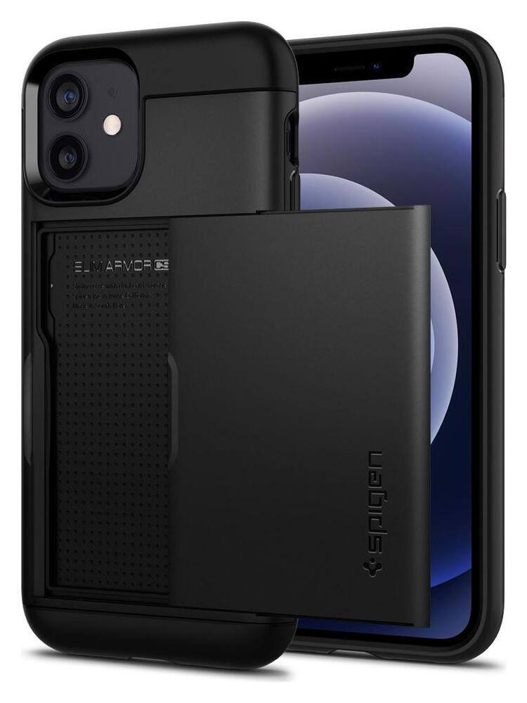 Spigen Slim Armor CS Apple iPhone 12 / 12 Pro Hoesje Zwart afbeelding 10