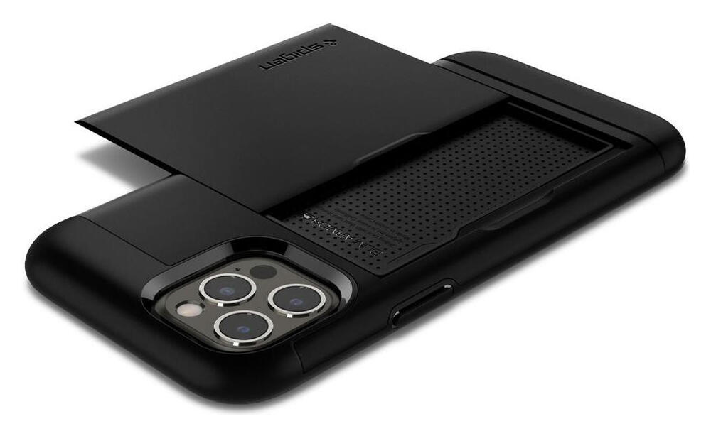 Spigen Slim Armor CS Apple iPhone 12 / 12 Pro Hoesje Zwart afbeelding 14