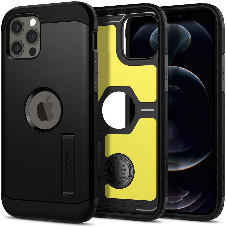 Spigen Tough Armor Apple iPhone 12 / 12 Pro Hoesje Zwart afbeelding 10