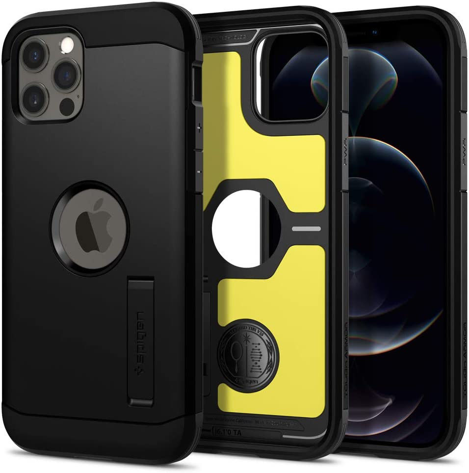 Spigen Tough Armor Apple iPhone 12 / 12 Pro Hoesje Zwart afbeelding 17