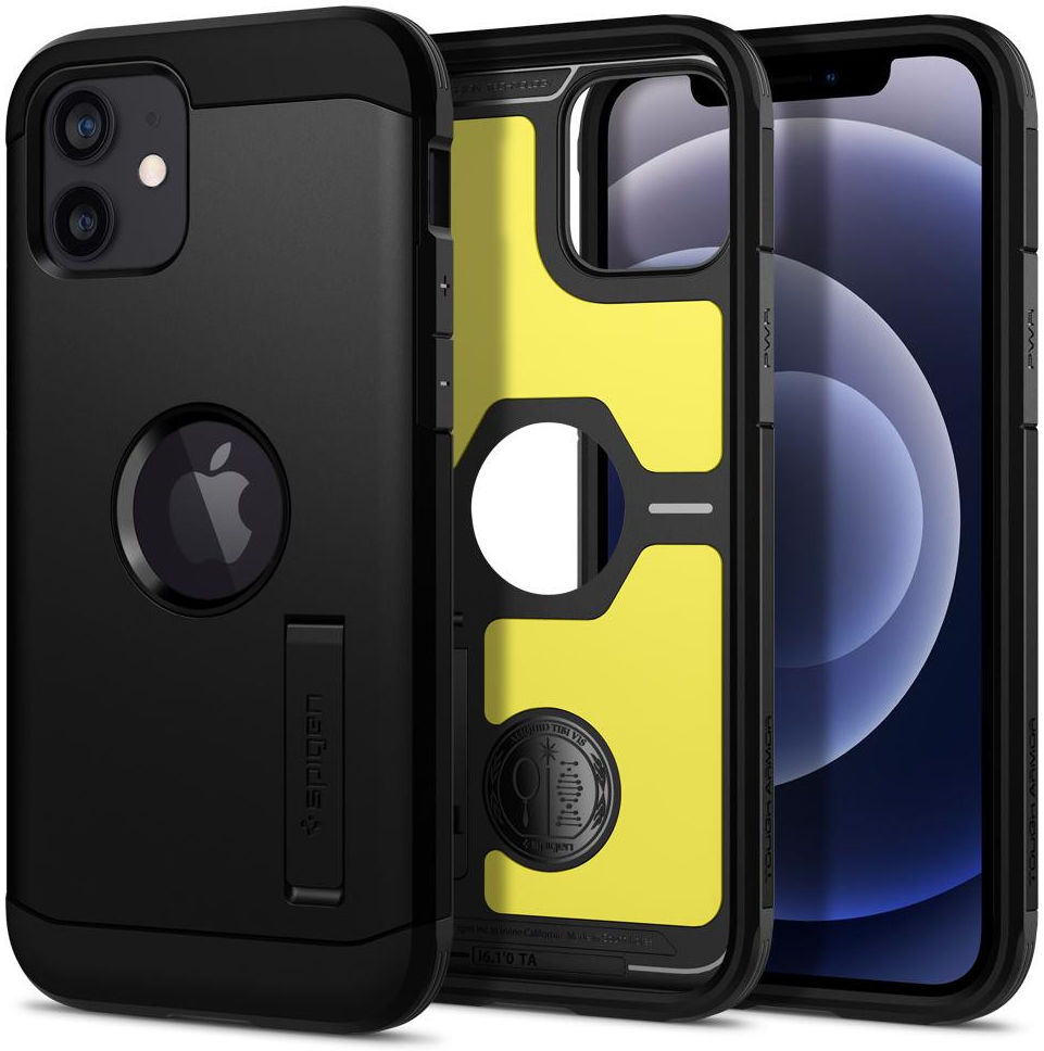 Spigen Tough Armor Apple iPhone 12 / 12 Pro Hoesje Zwart afbeelding 1