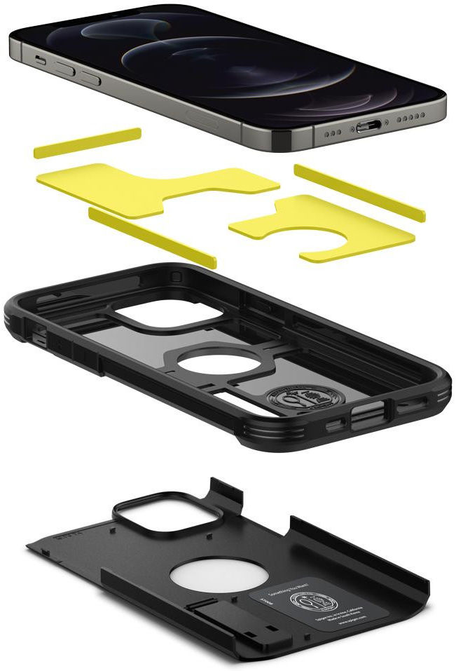 Spigen Tough Armor Apple iPhone 12 / 12 Pro Hoesje Zwart afbeelding 2