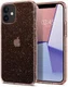 Spigen Liquid Crystal Apple iPhone 12 Mini Hoesje Glitter Roze Quartz afbeelding 1