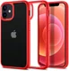 Spigen Ultra Hybrid Apple iPhone 12 Mini Hoesje Transparant/Rood afbeelding 8