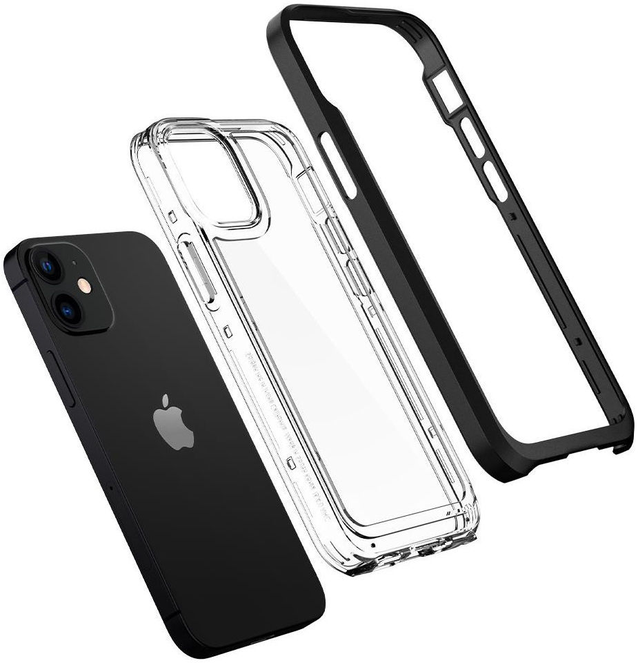 Spigen Neo Hybrid Apple iPhone 12 Mini Hoesje Zwart afbeelding 4