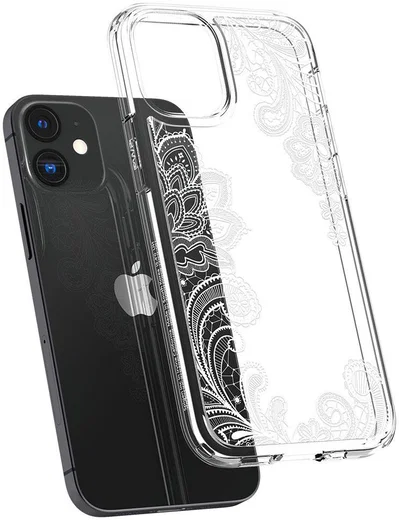 Spigen Cyrill Cecile Apple iPhone 12 Mini Hoesje White Mandala afbeelding 2