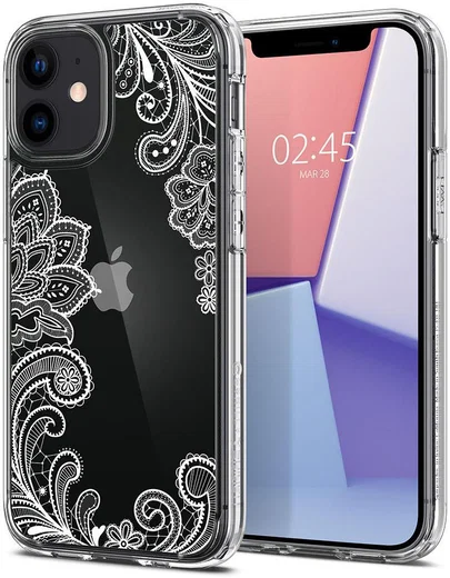 Spigen Cyrill Cecile Apple iPhone 12 Mini Hoesje White Mandala afbeelding 1