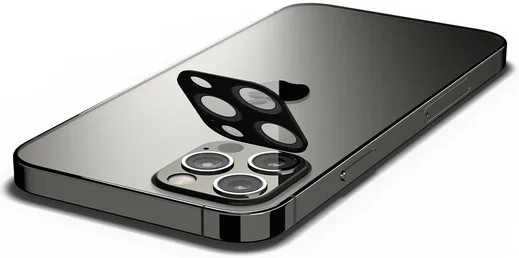 Spigen Optik Apple iPhone 12 Pro Camera Lens Protector (2-Pack) Zwart afbeelding 2