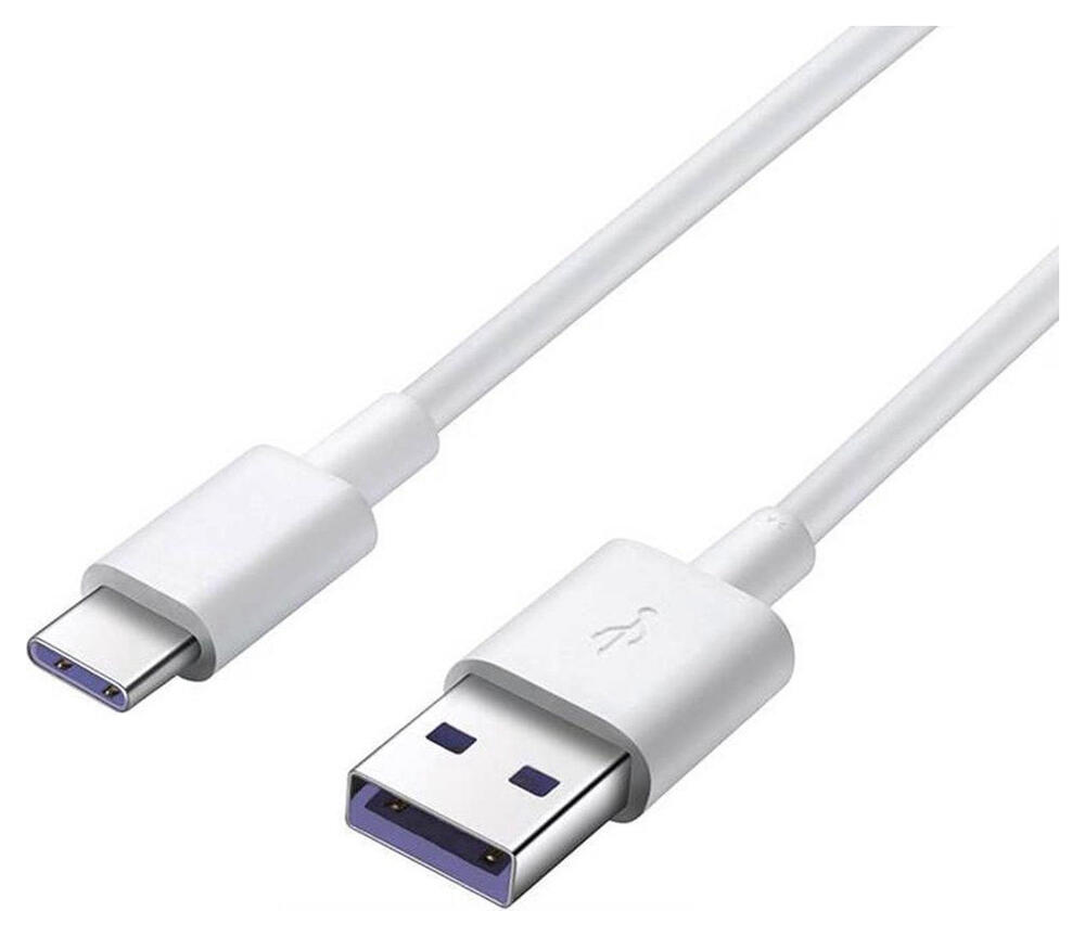Originele Huawei Super Charge USB-A naar USB-C Kabel 5A 1 Meter Wit afbeelding 2