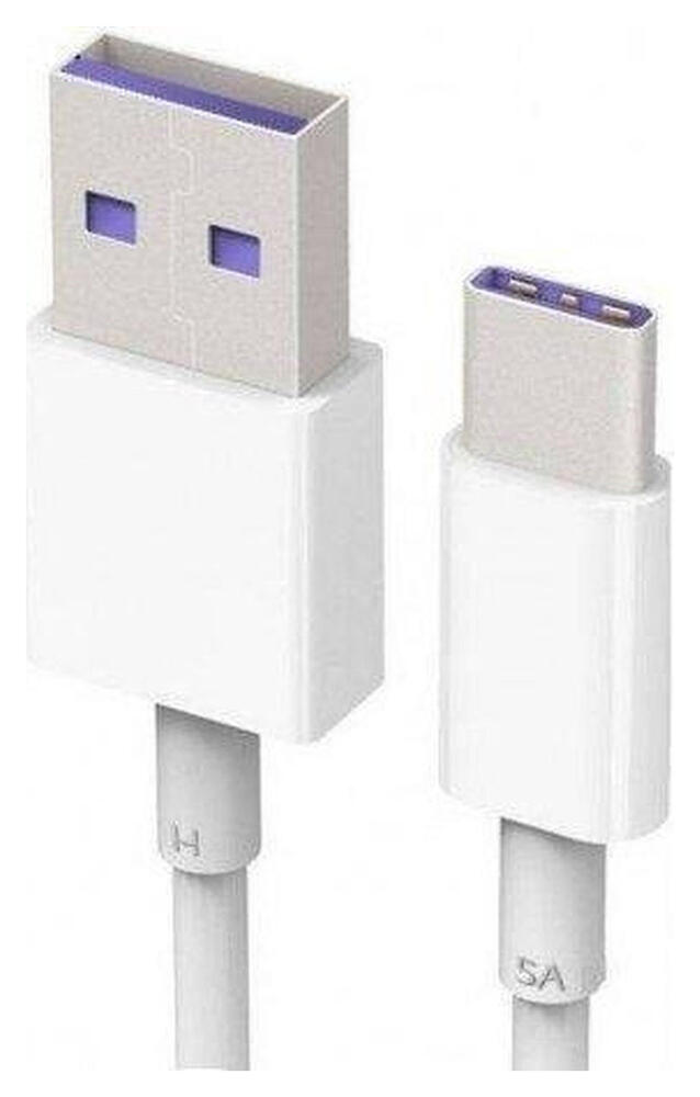 Originele Huawei Super Charge USB-A naar USB-C Kabel 5A 1 Meter Wit afbeelding 4