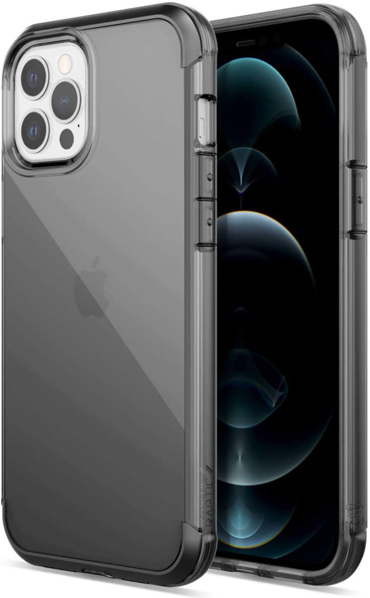 Raptic Air Apple iPhone 12 / 12 Pro Hoesje Back Cover Zwart afbeelding 1