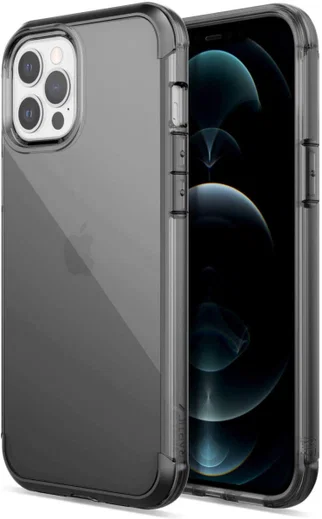 Raptic Air Apple iPhone 12 / 12 Pro Hoesje Back Cover Zwart afbeelding 1