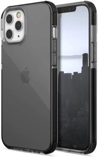 Raptic Clear Apple iPhone 12 Pro Max Hoesje Transparant/Zwart afbeelding 1