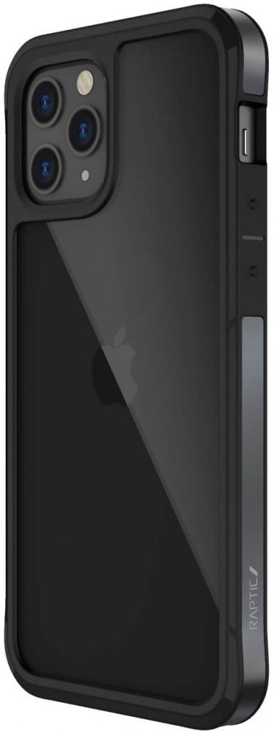 Raptic Edge Apple iPhone 12 Pro Max Hoesje Transparant Zwart afbeelding 2