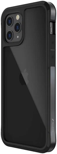 Raptic Edge Apple iPhone 12 Pro Max Hoesje Transparant Zwart afbeelding 2