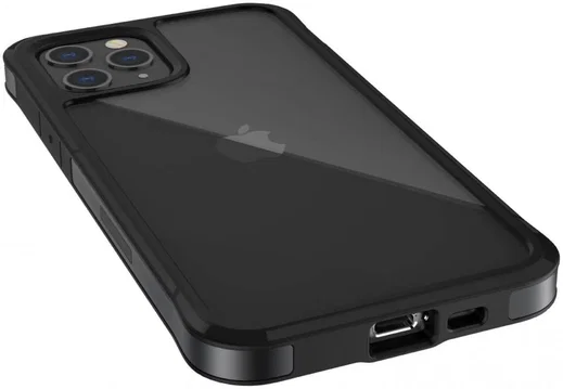 Raptic Edge Apple iPhone 12 Pro Max Hoesje Transparant Zwart afbeelding 4