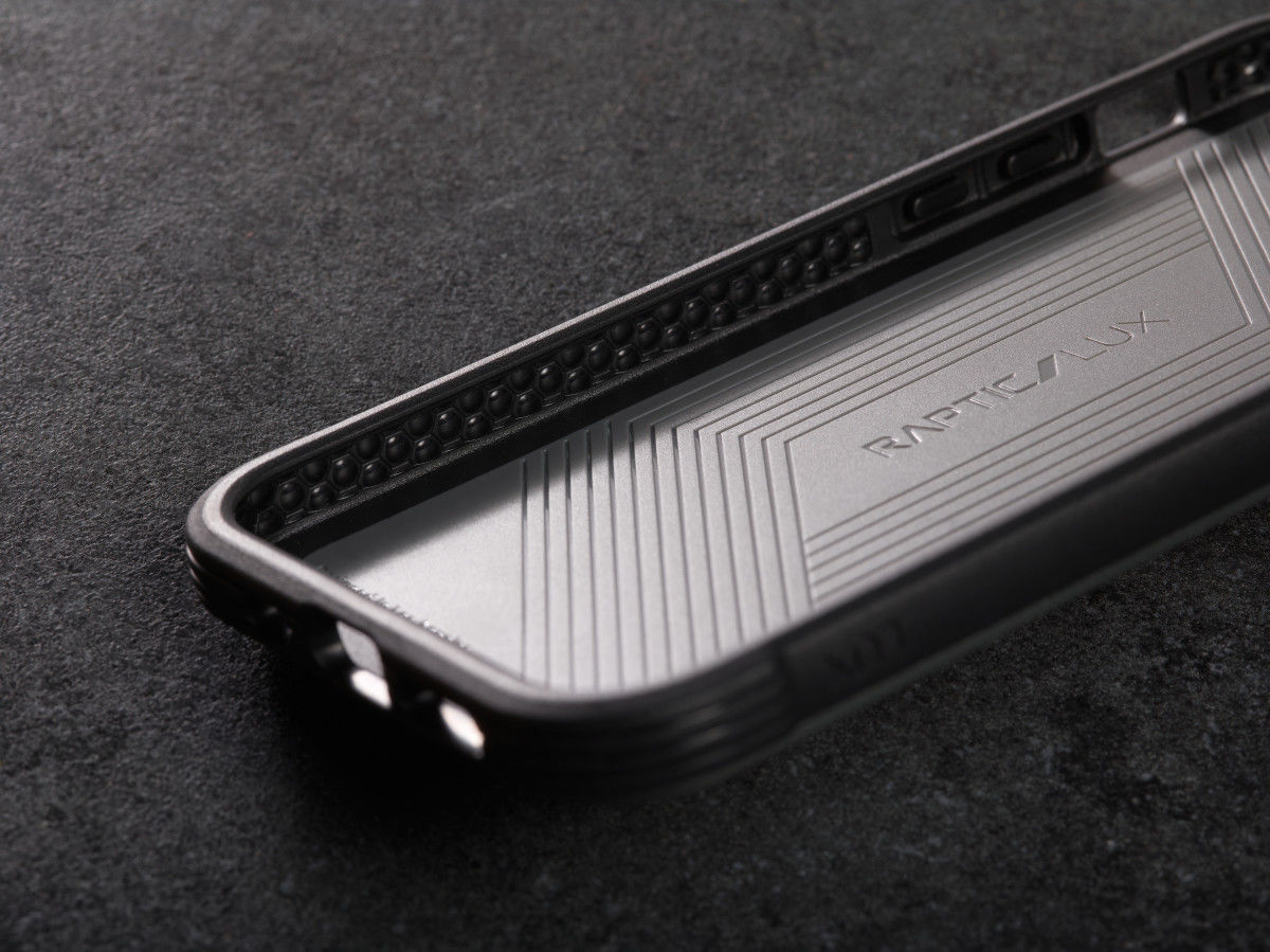 Raptic Lux Apple iPhone 12 Pro Max Hoesje Back Cover Carbon Zwart afbeelding 5