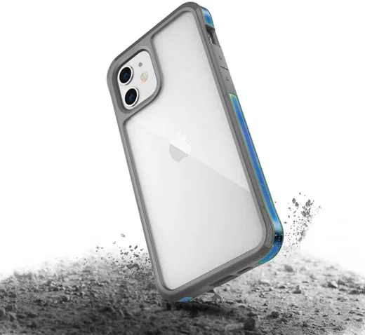 Raptic Edge Apple iPhone 12 Mini Hoesje Transparant Iridescent afbeelding 3