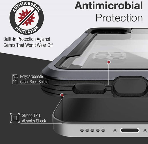 Raptic Shield Apple iPhone 12 Mini Hoesje Militair Getest Zwart afbeelding 6