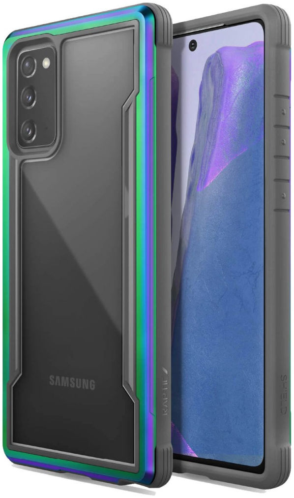 Raptic Shield Samsung Galaxy Note 20 Hoesje Militair Getest Iridescent afbeelding 1