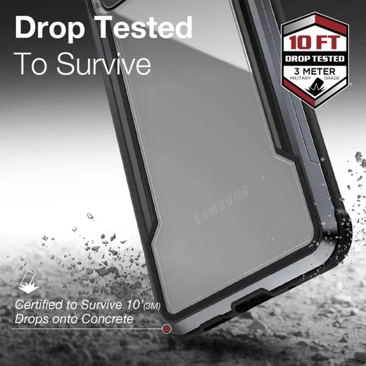 Raptic Shield Samsung Galaxy S20 Ultra Case Militair Getest Zwart afbeelding 4