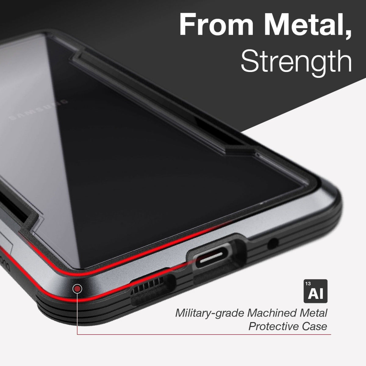 Raptic Shield Samsung Galaxy S20 Ultra Case Militair Getest Zwart afbeelding 6