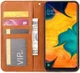 Samsung Galaxy A20e Portemonnee Hoesje Bruin met Standfunctie afbeelding 3