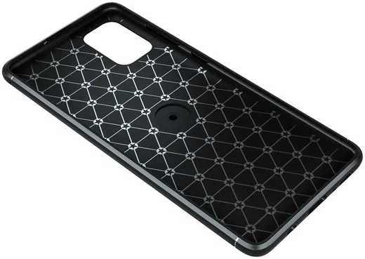 Samsung Galaxy a71 Hoesje met Ring Kickstand Zwart afbeelding 2