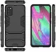 Samsung Galaxy A41 Hybride Hoesje Zwart met Kickstand afbeelding 2