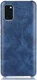 Samsung Galaxy A41 Hoesje Litchi Skin Backcover Blauw afbeelding 2