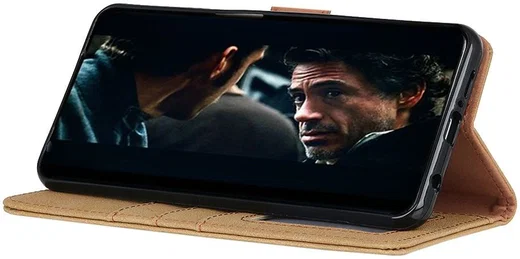 Samsung Galaxy A41 Hoesje Portemonnee Vintage Groen Kunstleder afbeelding 10