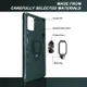 Samsung Galaxy A71 Hoesje Metalen Kickstand Blauw/Zwart met Magneet afbeelding 9