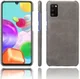 Samsung Galaxy A41 Hoesje Crazy Horse Back Cover Lederen Coating Grijs afbeelding 2