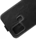 Samsung Galaxy A21s Hoesje Verticale Flipcase Crazy Horse Zwart afbeelding 3