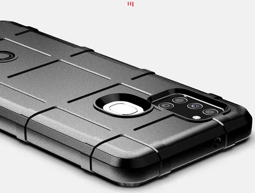 Samsung Galaxy A21s Hoesje Shock Proof Rugged Shield Blauw afbeelding 5