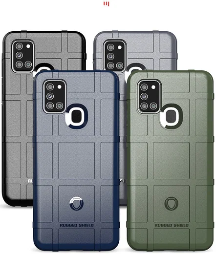 Samsung Galaxy A21s Hoesje Shock Proof Rugged Shield Blauw afbeelding 8