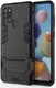 Samsung Galaxy A21S Hoesje Shock Proof Back Cover Met Kickstand Zwart afbeelding 2