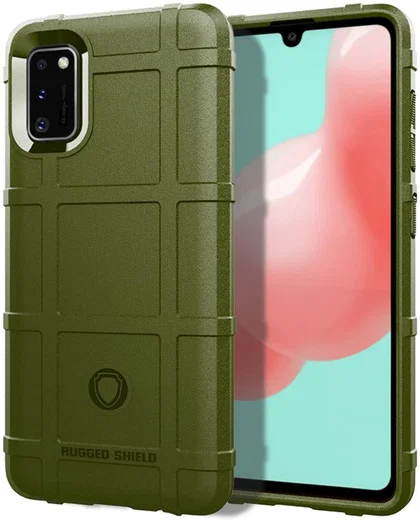Samsung Galaxy A41 Hoesje Shock Proof Rugged Shield Groen afbeelding 1