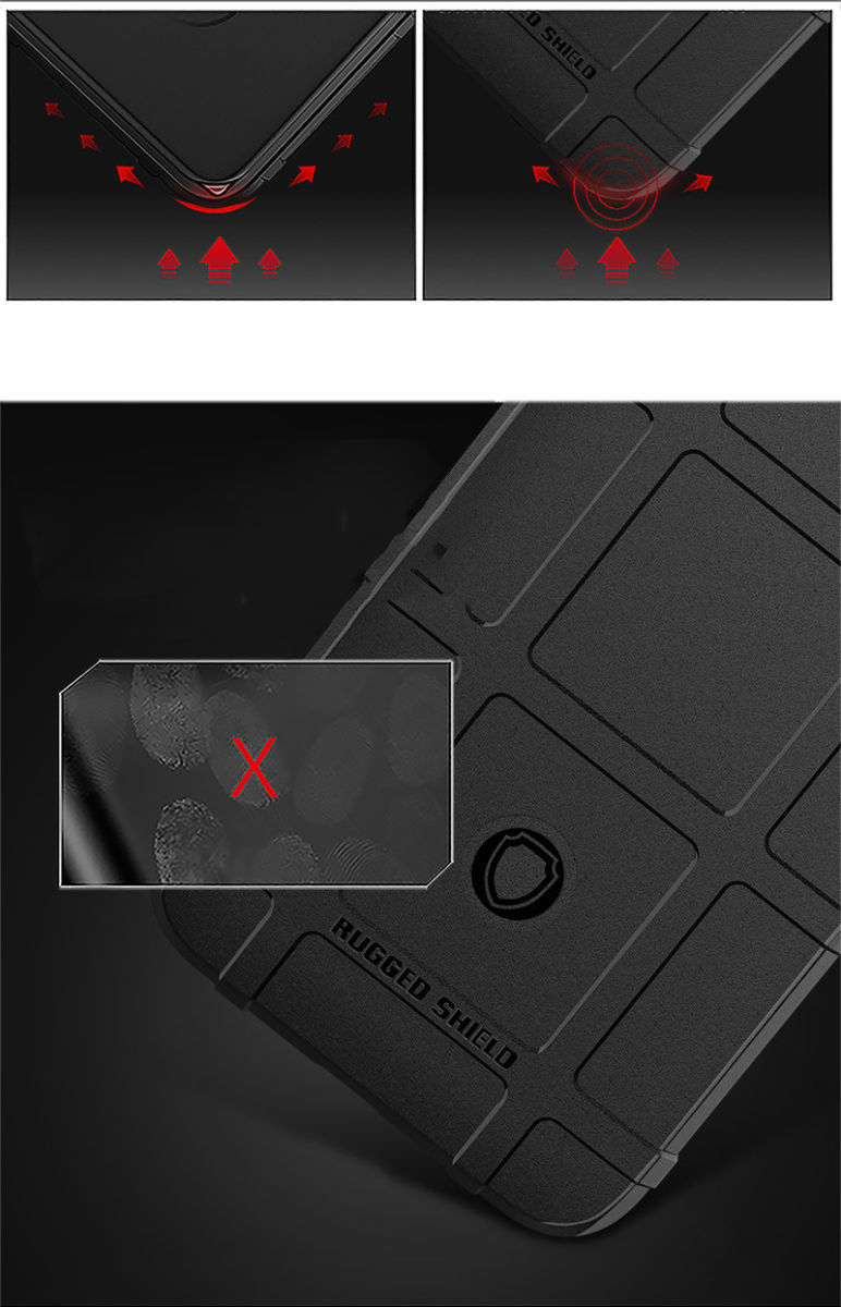 Samsung Galaxy A41 Hoesje Shock Proof Rugged Shield Grijs afbeelding 7