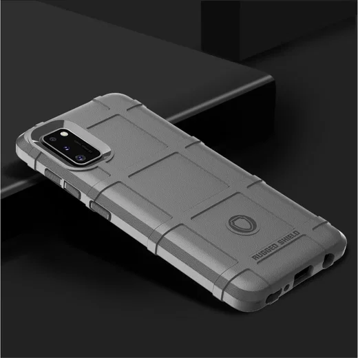 Samsung Galaxy A41 Hoesje Shock Proof Rugged Shield Grijs afbeelding 2