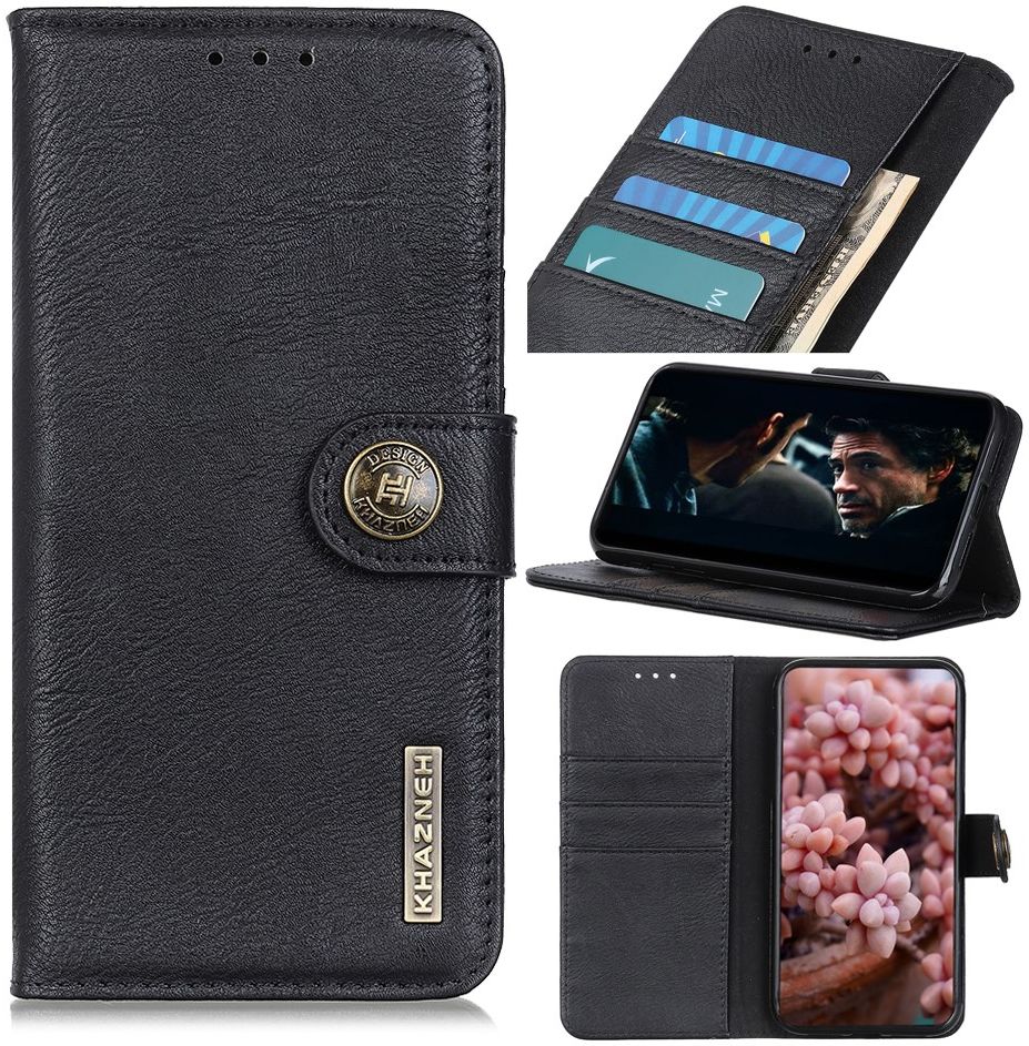 Samsung Galaxy Note 20 Ultra Hoesje Vintage Wallet Book Case Zwart afbeelding 6