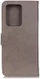 Samsung Galaxy Note 20 Ultra Hoesje Vintage Wallet Book Case Grijs afbeelding 7