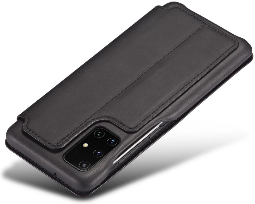 LC.IMEEKE Samsung Galaxy A41 Portemonnee Hoesje Kunstleer Zwart afbeelding 7
