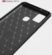 Samsung Galaxy A21s Geborsteld TPU Hoesje Carbon Fiber Blauw afbeelding 5