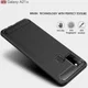 Samsung Galaxy A21s Geborsteld TPU Hoesje Carbon Fiber Rood afbeelding 4