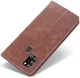 AZNS Samsung Galaxy A21S Hoesje Wallet Book Case Kunstleer Coffee afbeelding 12