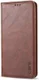 AZNS Samsung Galaxy A21S Hoesje Wallet Book Case Kunstleer Coffee afbeelding 13
