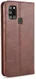 AZNS Samsung Galaxy A21S Hoesje Wallet Book Case Kunstleer Coffee afbeelding 14