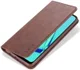 AZNS Samsung Galaxy A21S Hoesje Wallet Book Case Kunstleer Coffee afbeelding 15