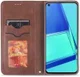 AZNS Samsung Galaxy A21S Hoesje Wallet Book Case Kunstleer Coffee afbeelding 19